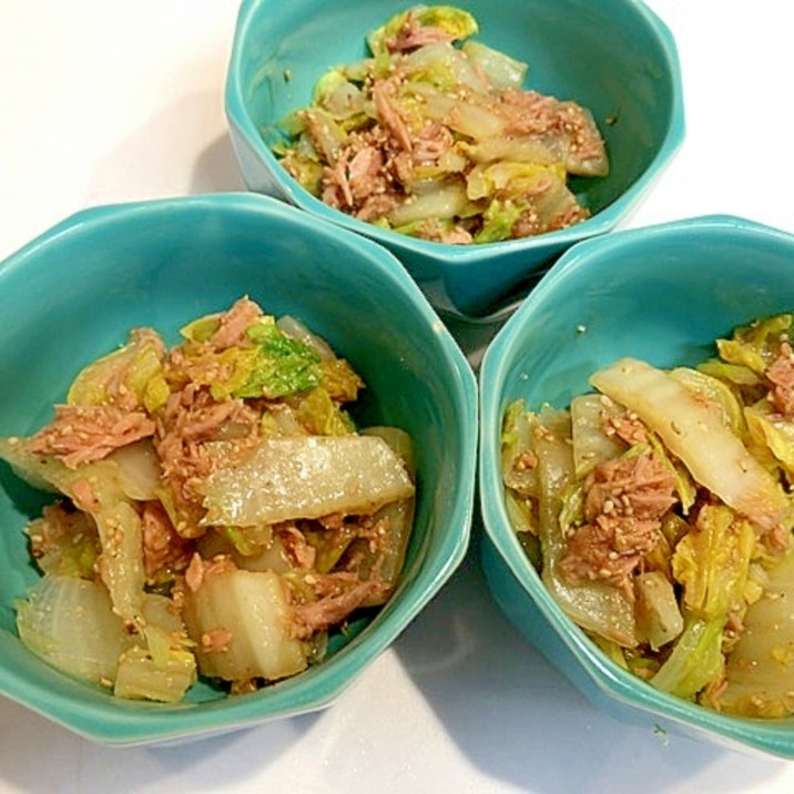 簡単一品 白菜とシーチキンの胡麻和え レシピ 作り方 By アボカドプリン 楽天レシピ